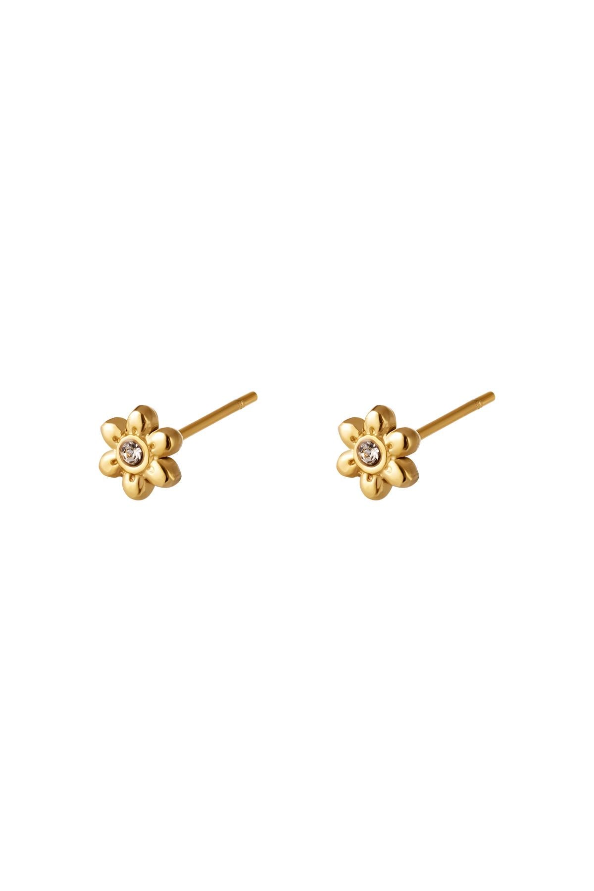 Fleur - studs Goud