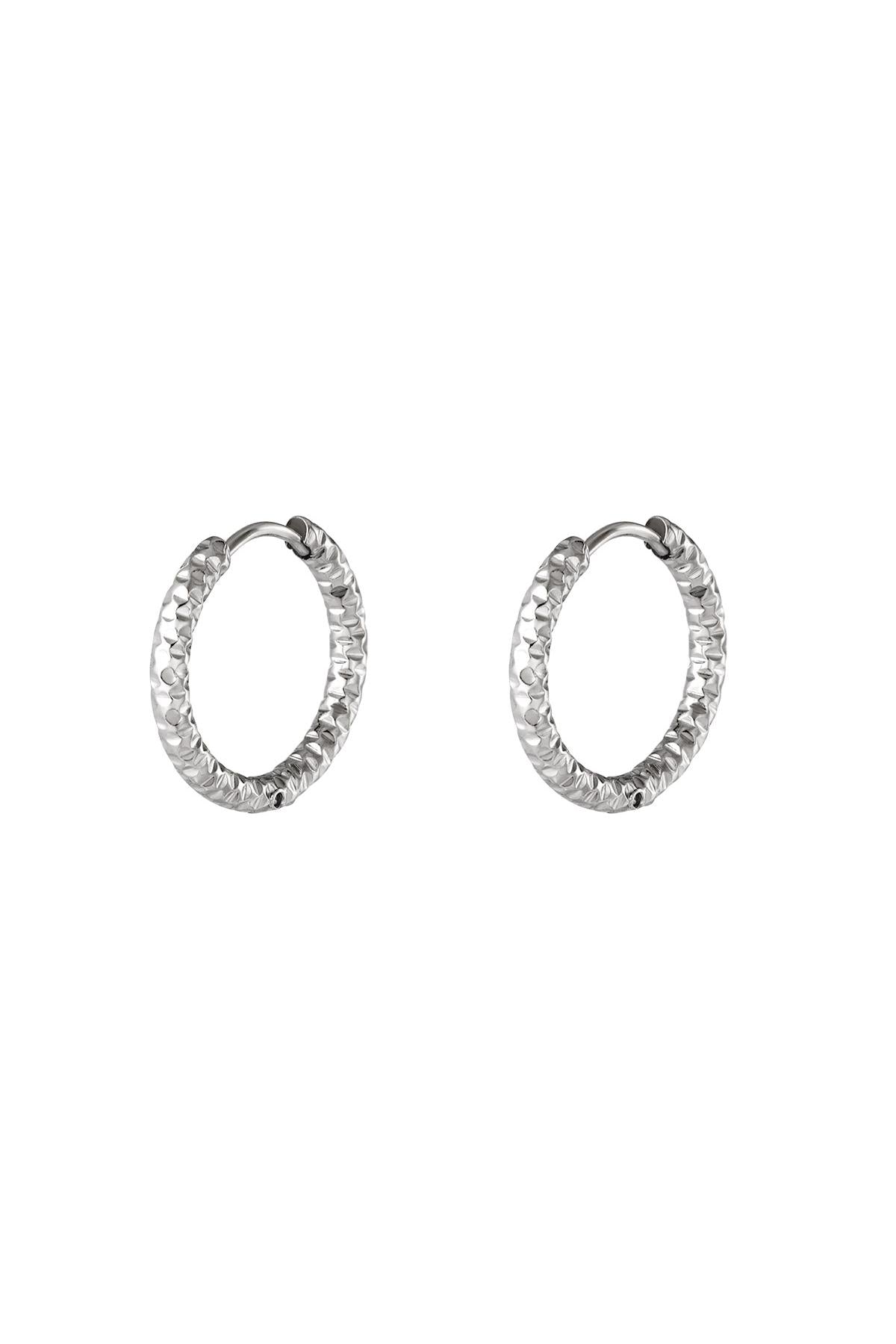 Iris - hoops Zilver