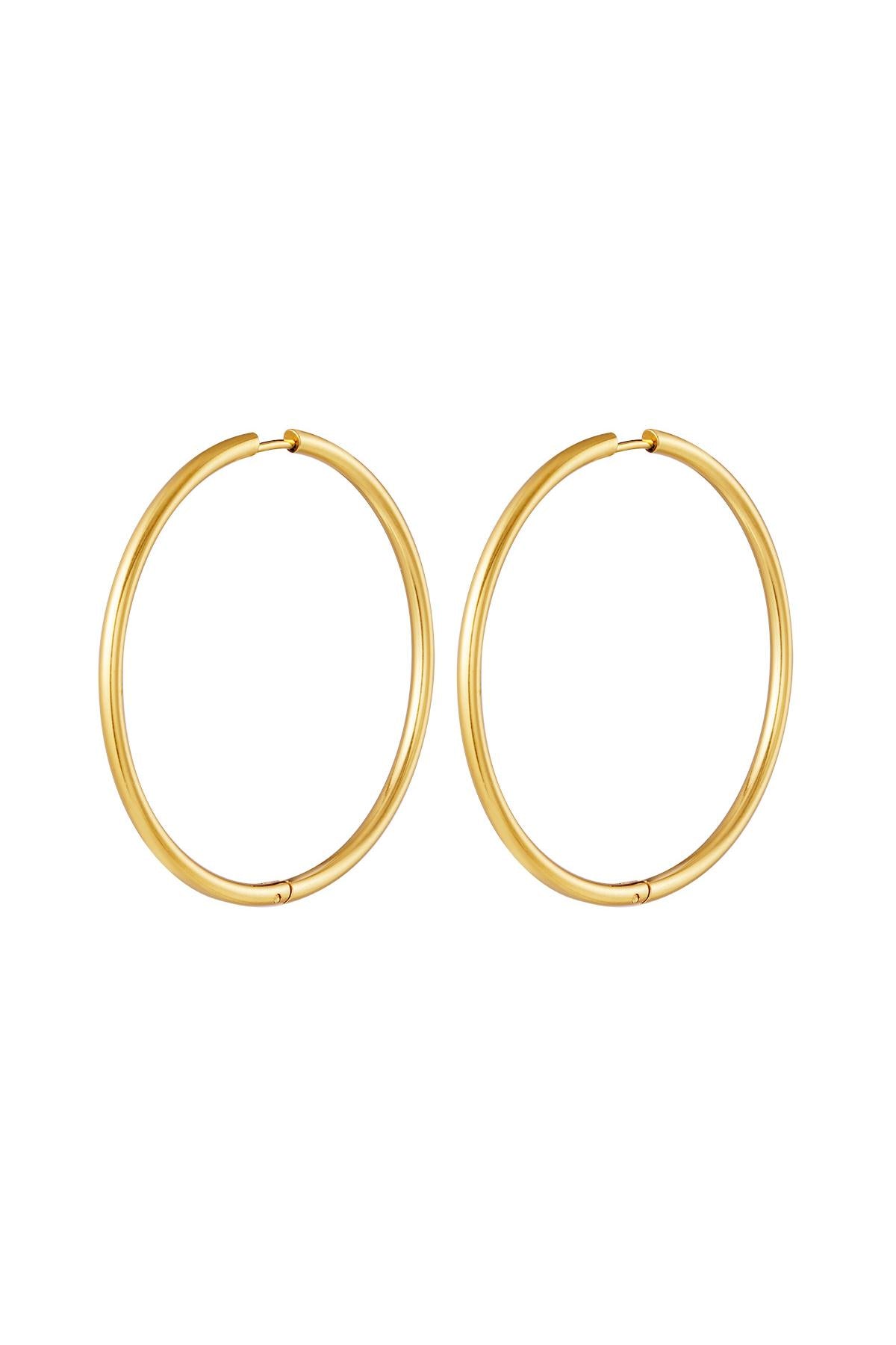 Cleo - hoops Goud