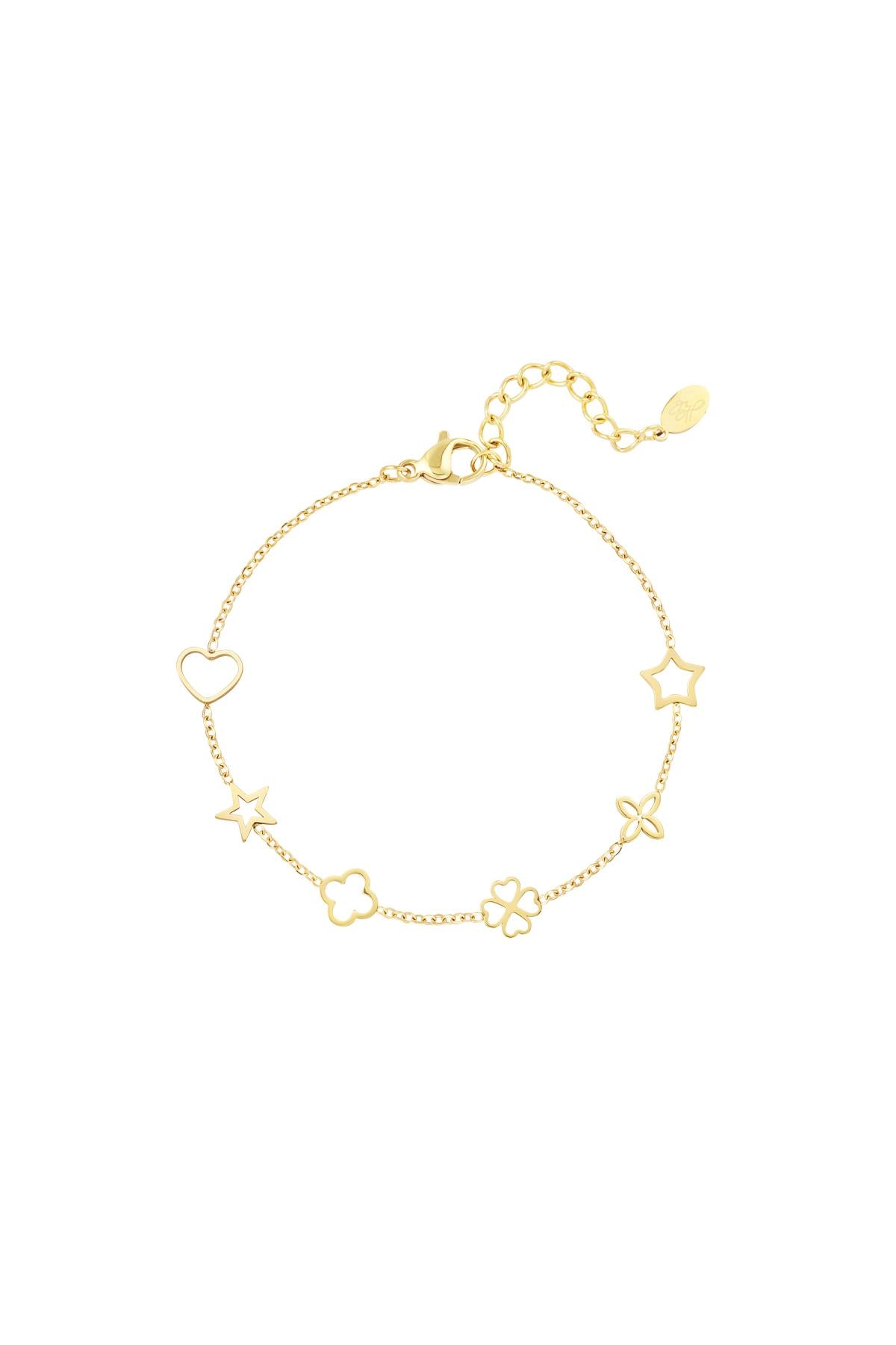 Fun - bedelarmband Goud