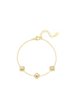 Blessed - klaver armband Goud