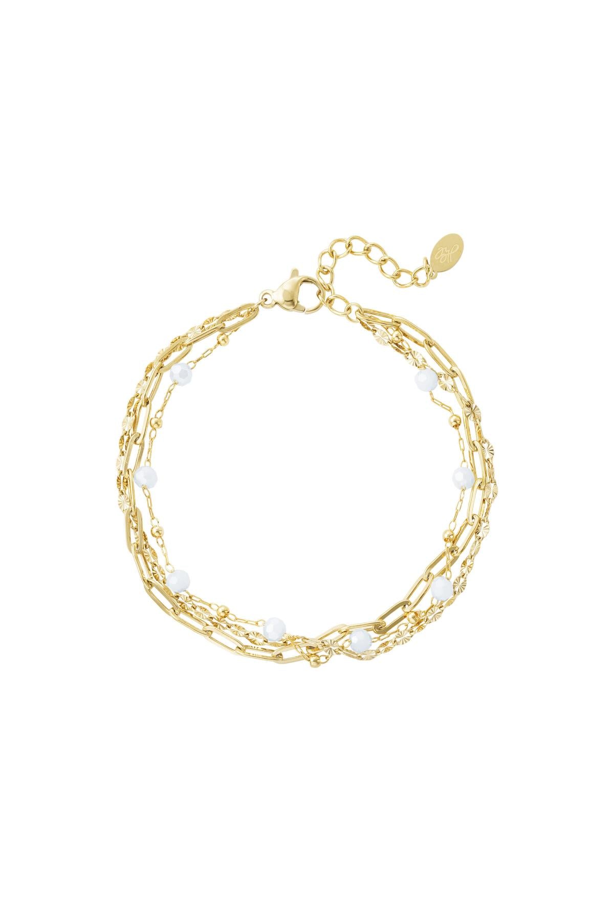 Coco - layered armband Goud