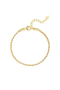 Simple - schakelarmband Goud