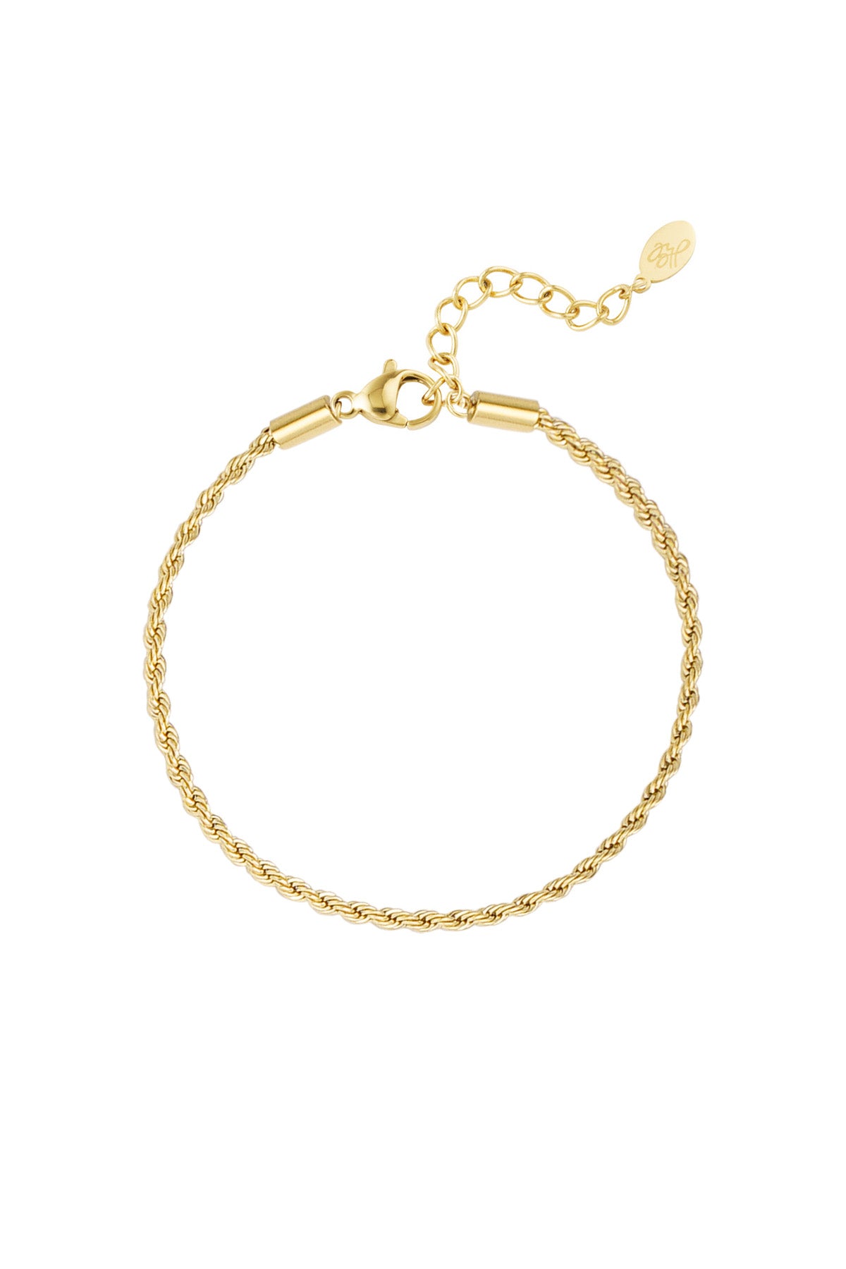 Simple - schakelarmband Goud