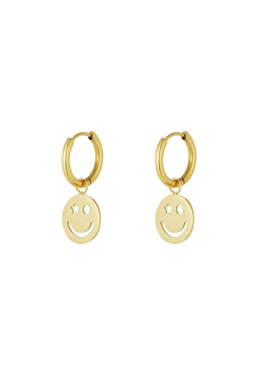 Smile - studs Goud