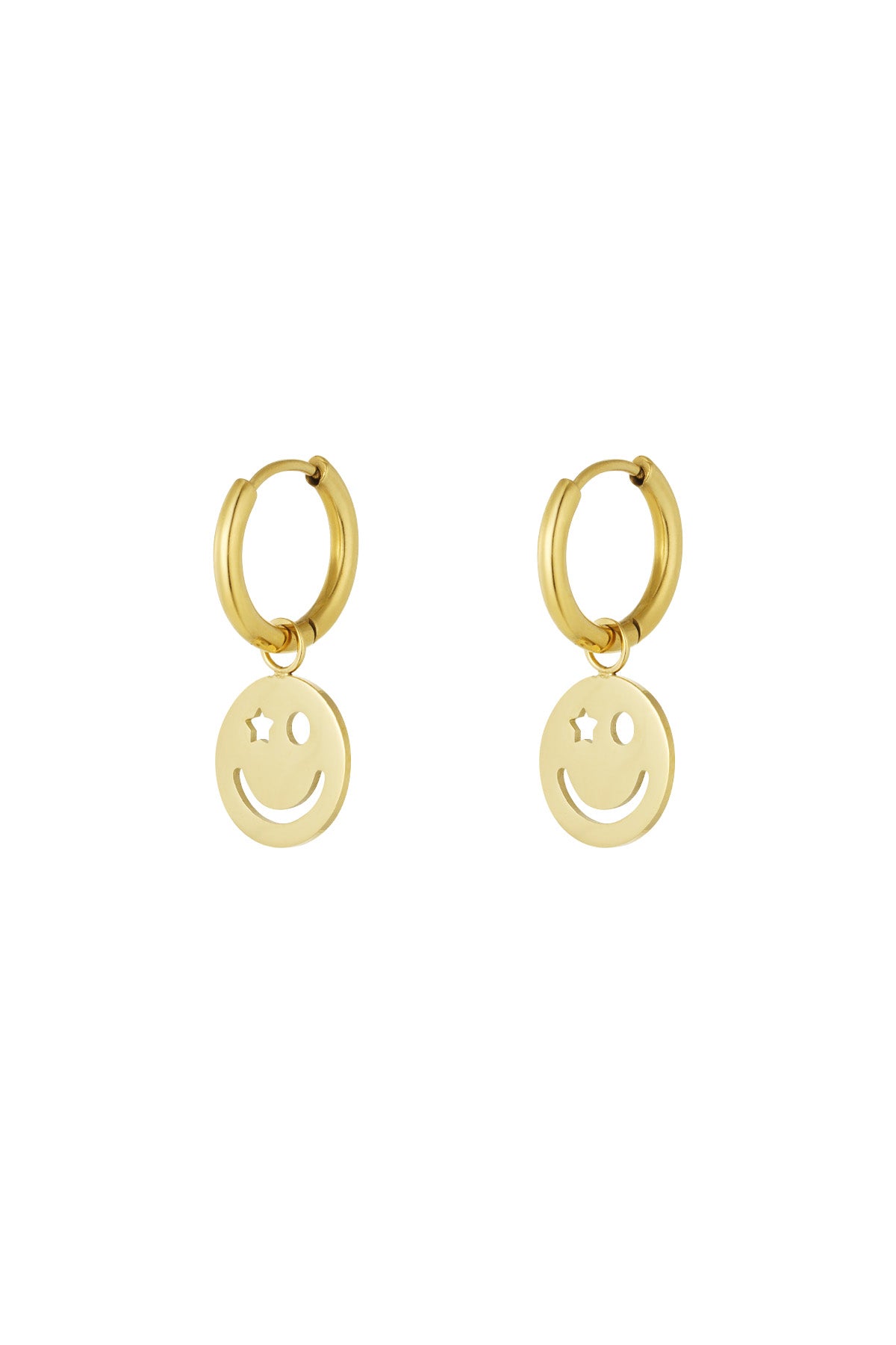 Smile - studs Goud