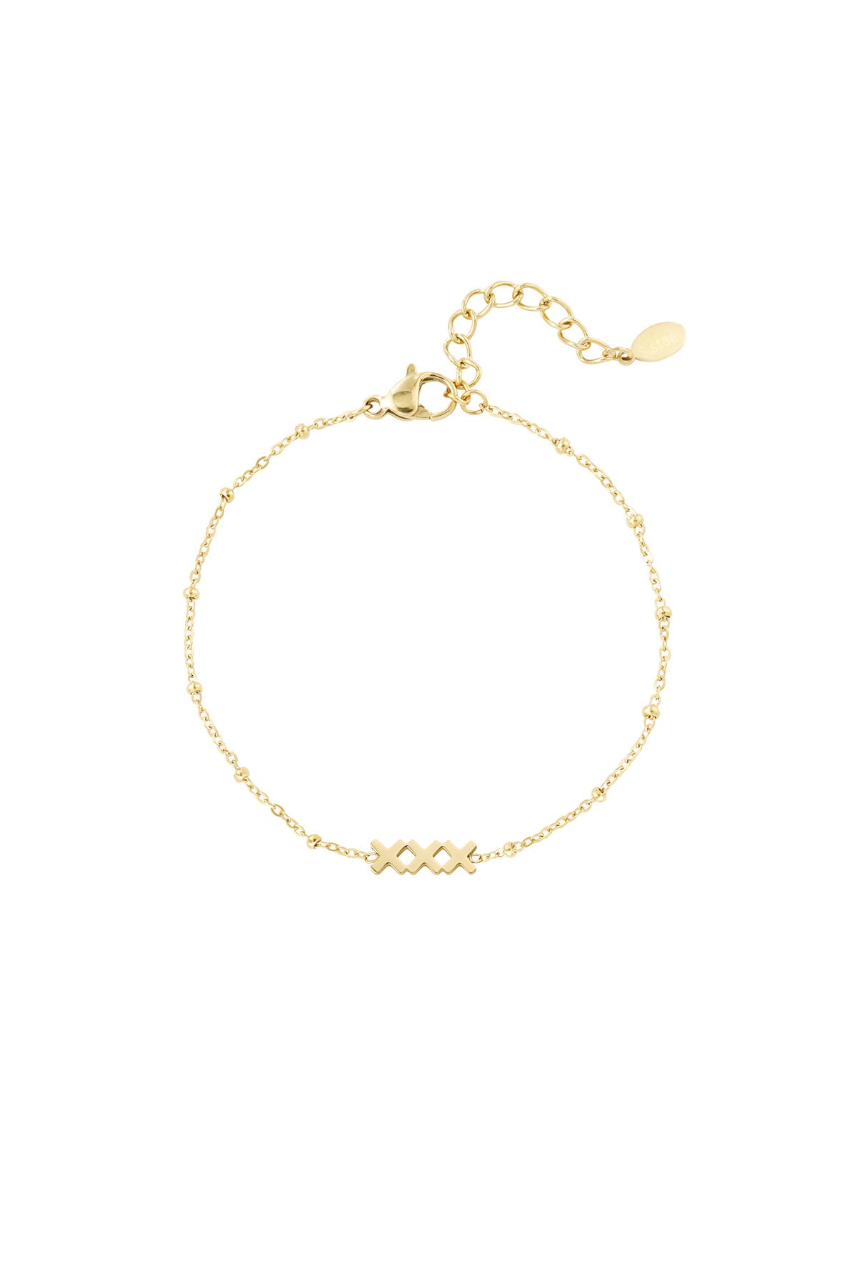 Amsterdam - bedelarmband Goud