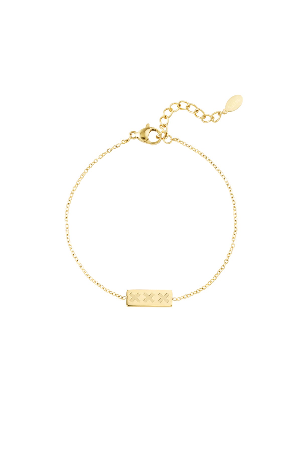 Amstrdm - bedelarmband Goud