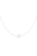 Linked Luck - klaver ketting Zilver