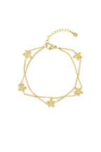 Wildflower - bedelarmband Goud