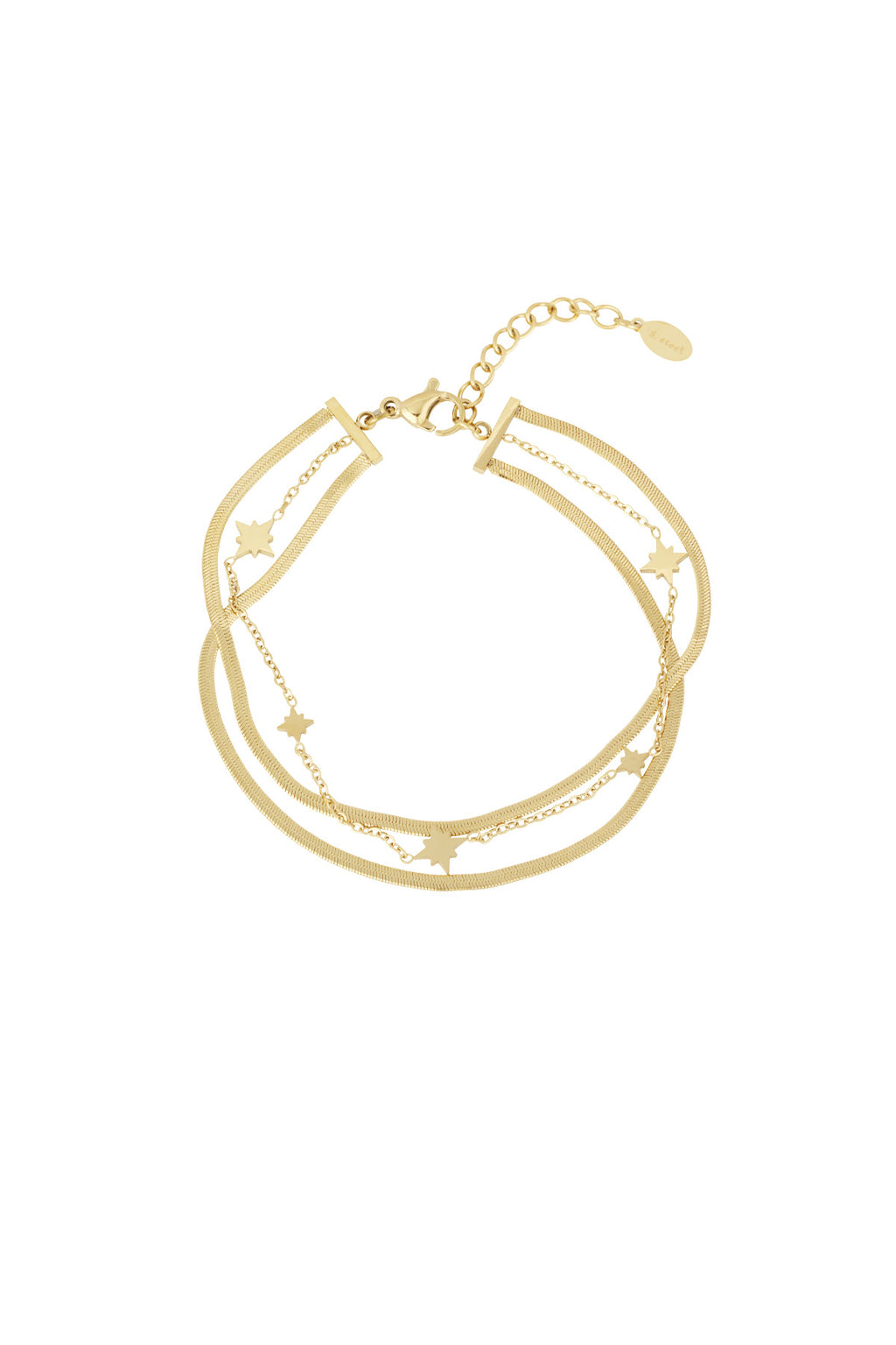 Laya - layered armband Goud