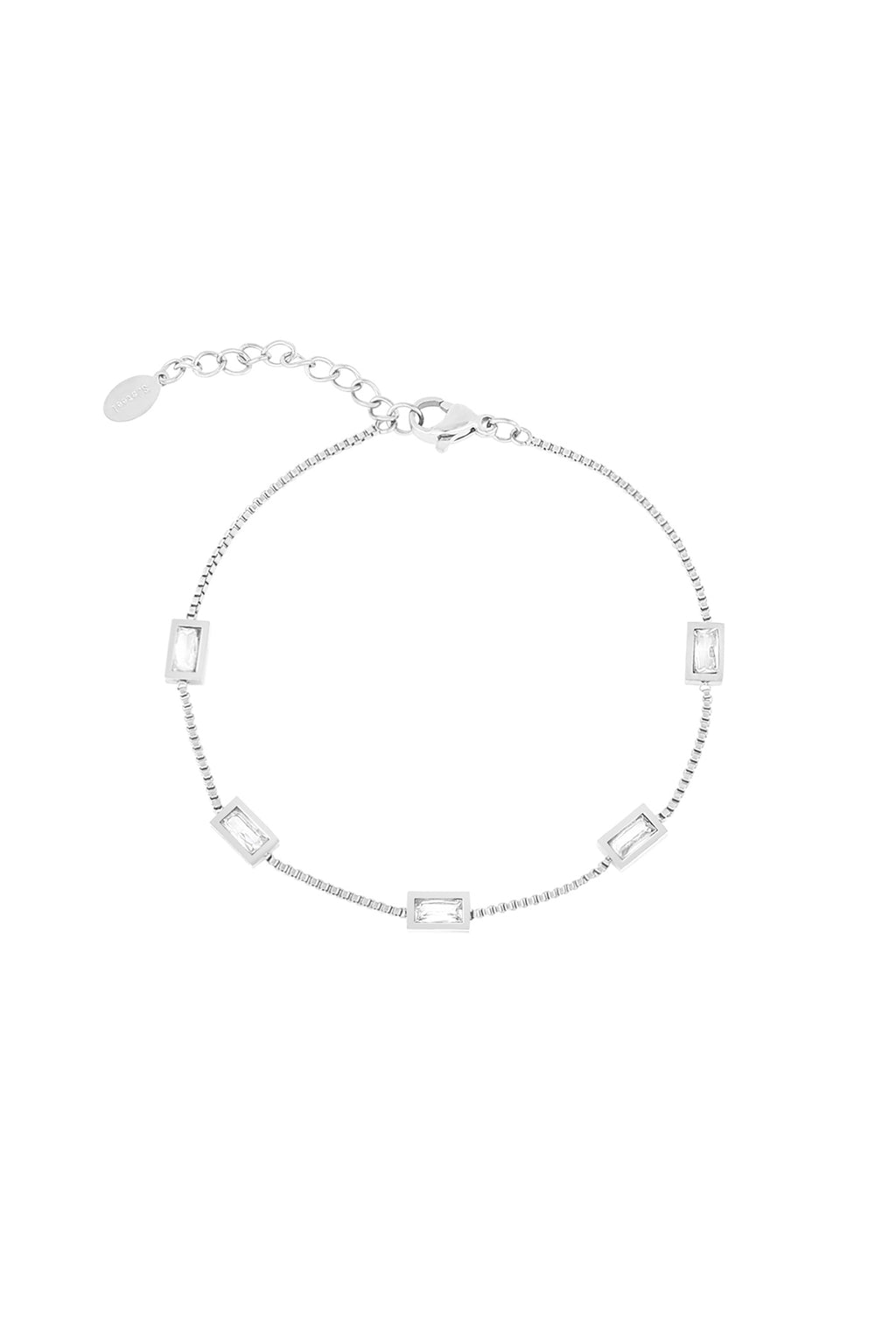 Diamond - bedelarmband Zilver