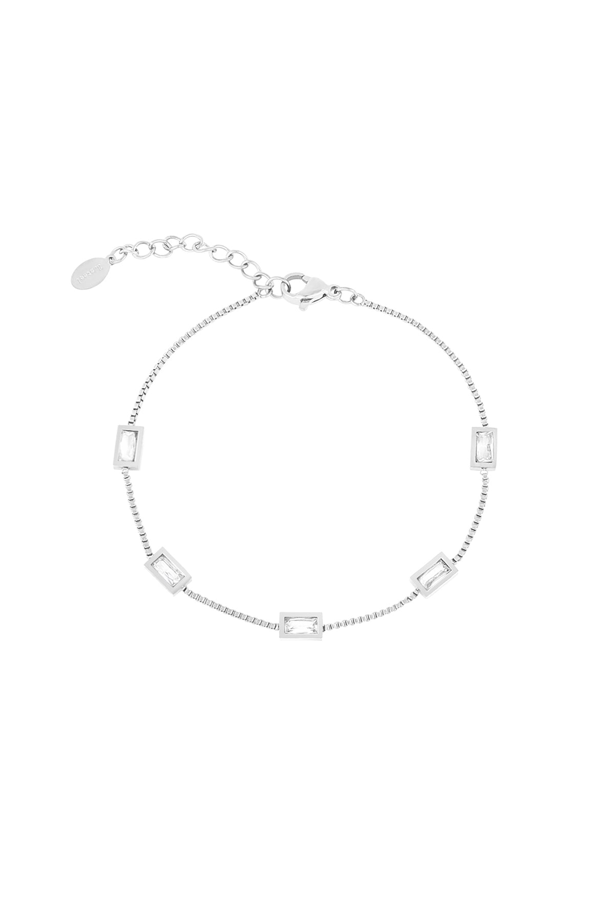 Diamond - bedelarmband Zilver