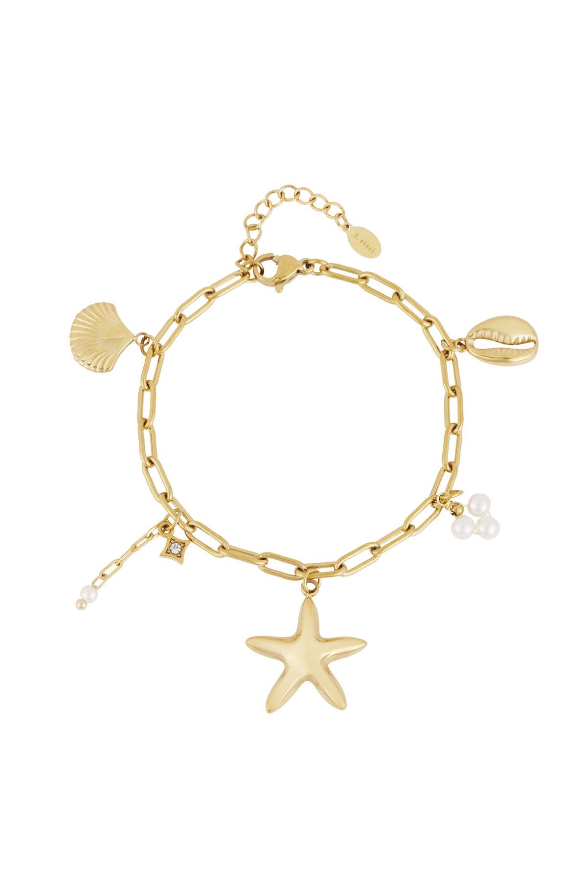 Dianna - statement armband Goud