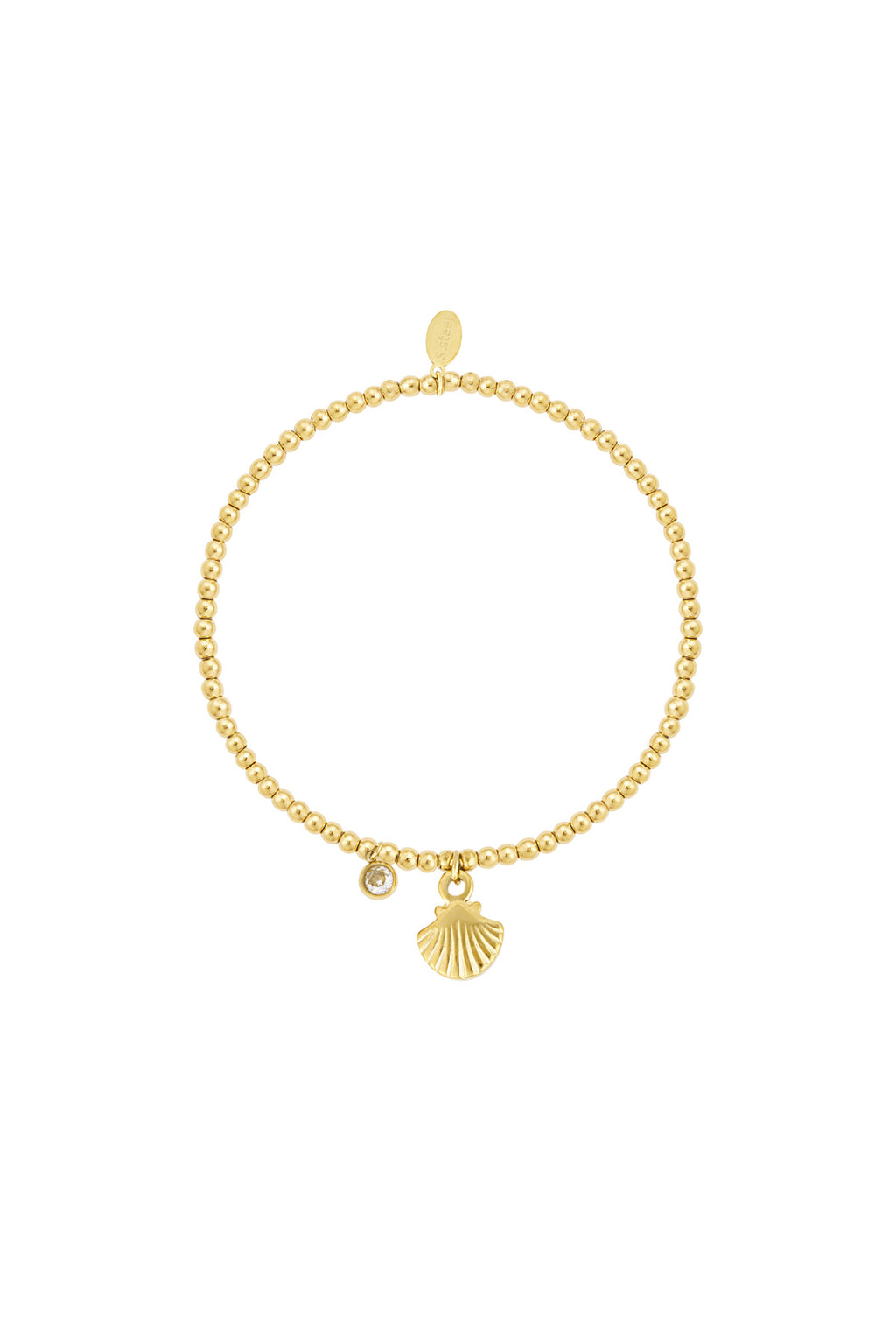 Shell - schelp armband Goud