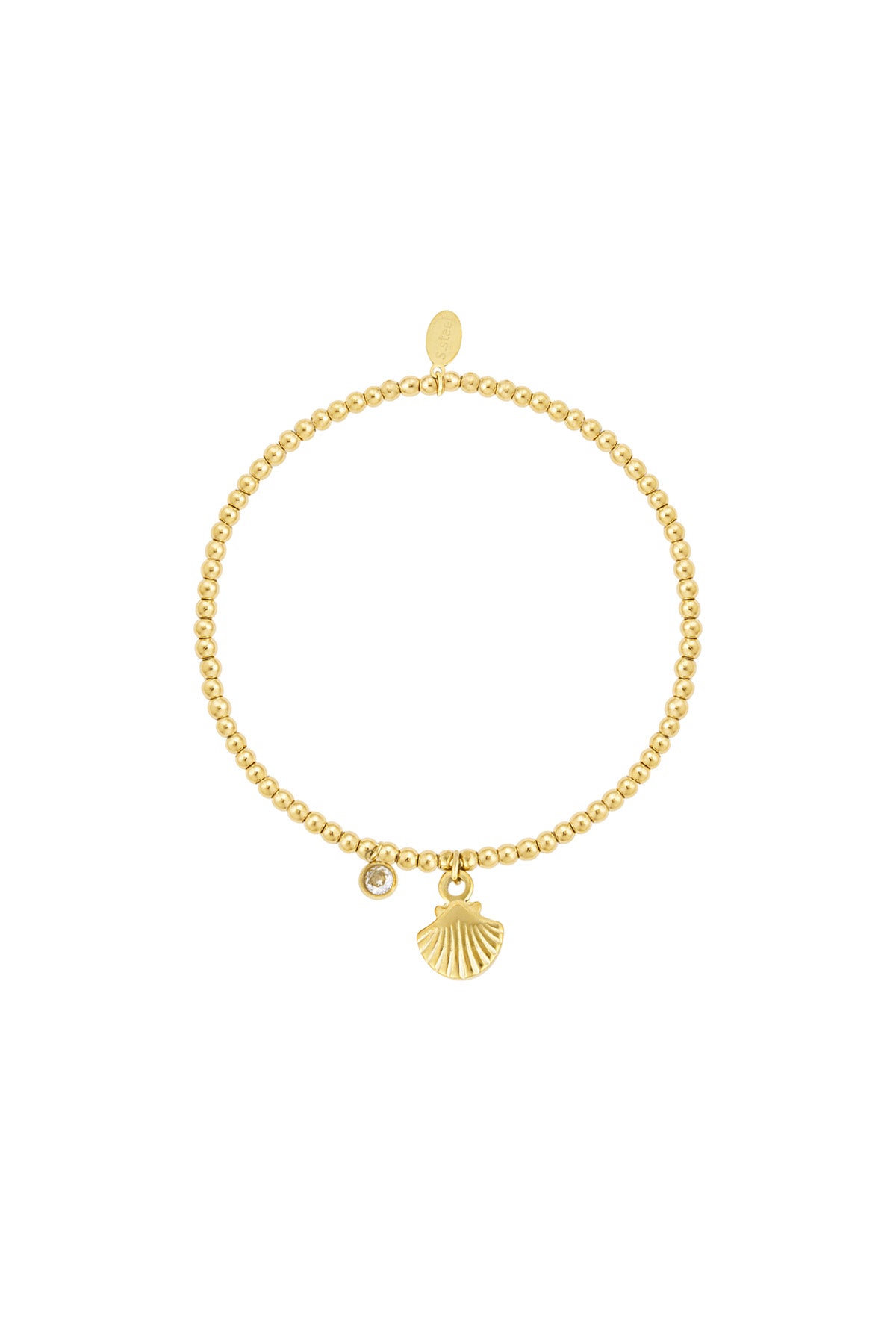 Shell - schelp armband Goud