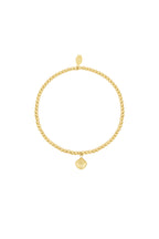 Sand - kralenarmband Goud