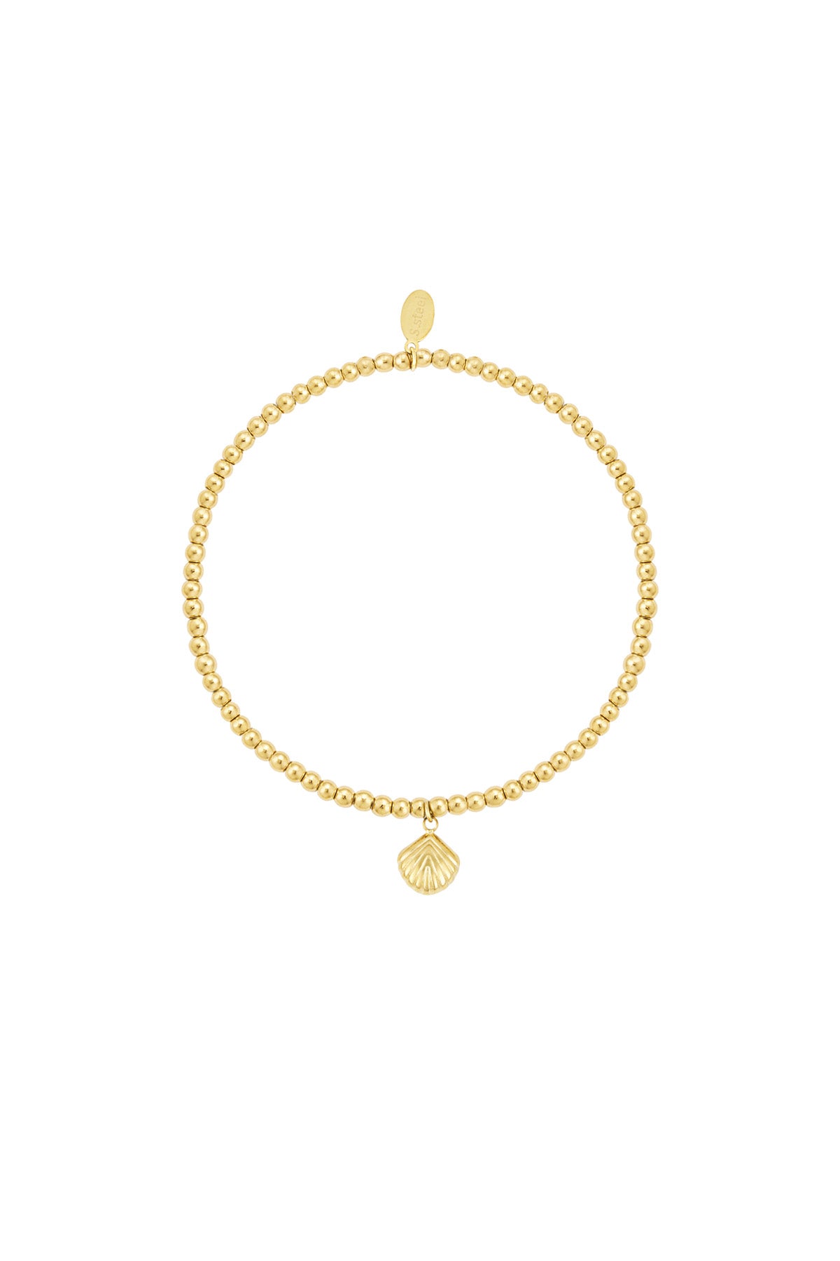 Sand - kralenarmband Goud
