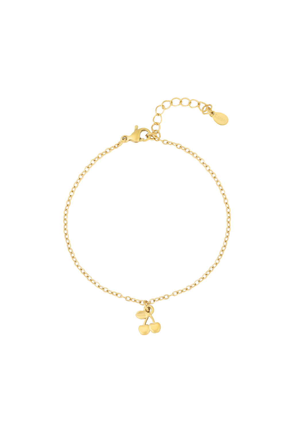 Cherry - kers armband Goud