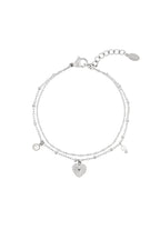 Loveline - bedelarmband Zilver