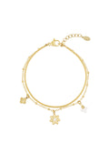 Anemone - bedelarmband Zilver