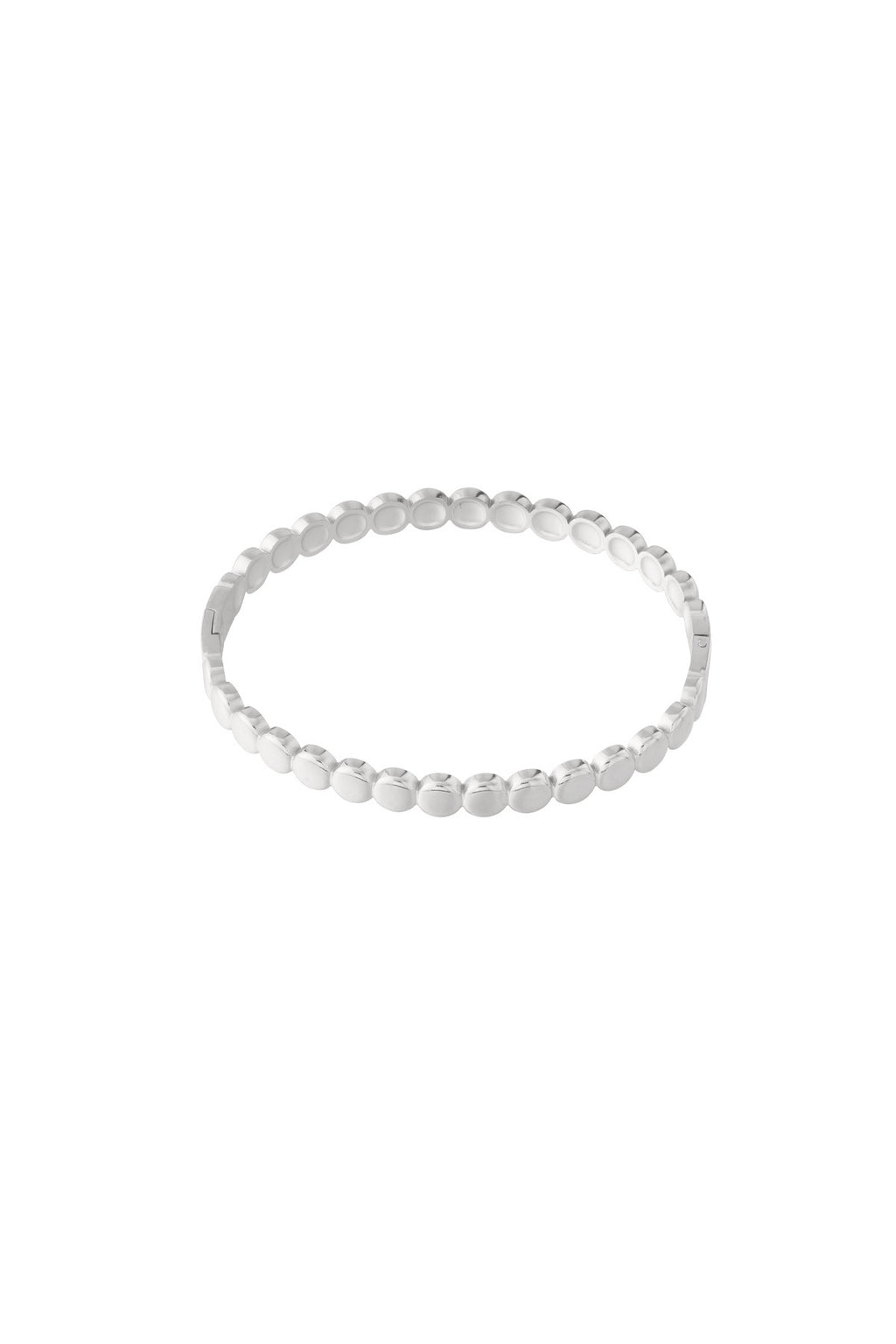 Coil - manchet armband zilverkleurig