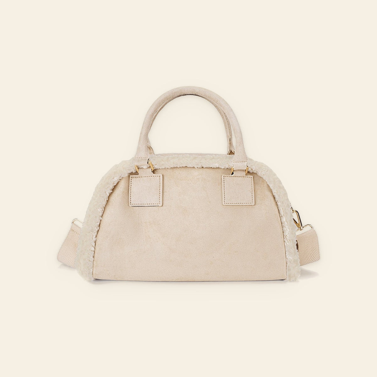 Hanne - Schoudertas met teddy beige