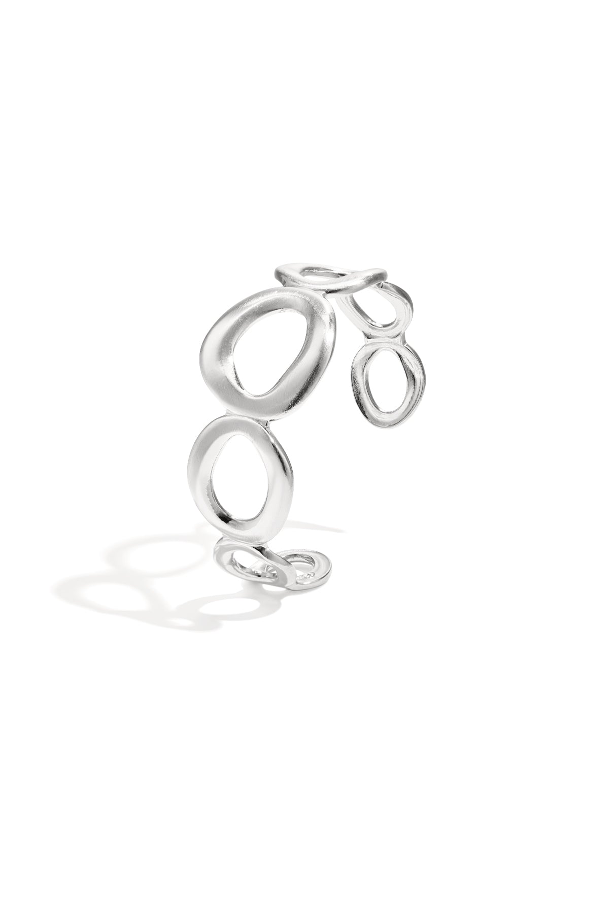 Iconic - manchet armband Zilver