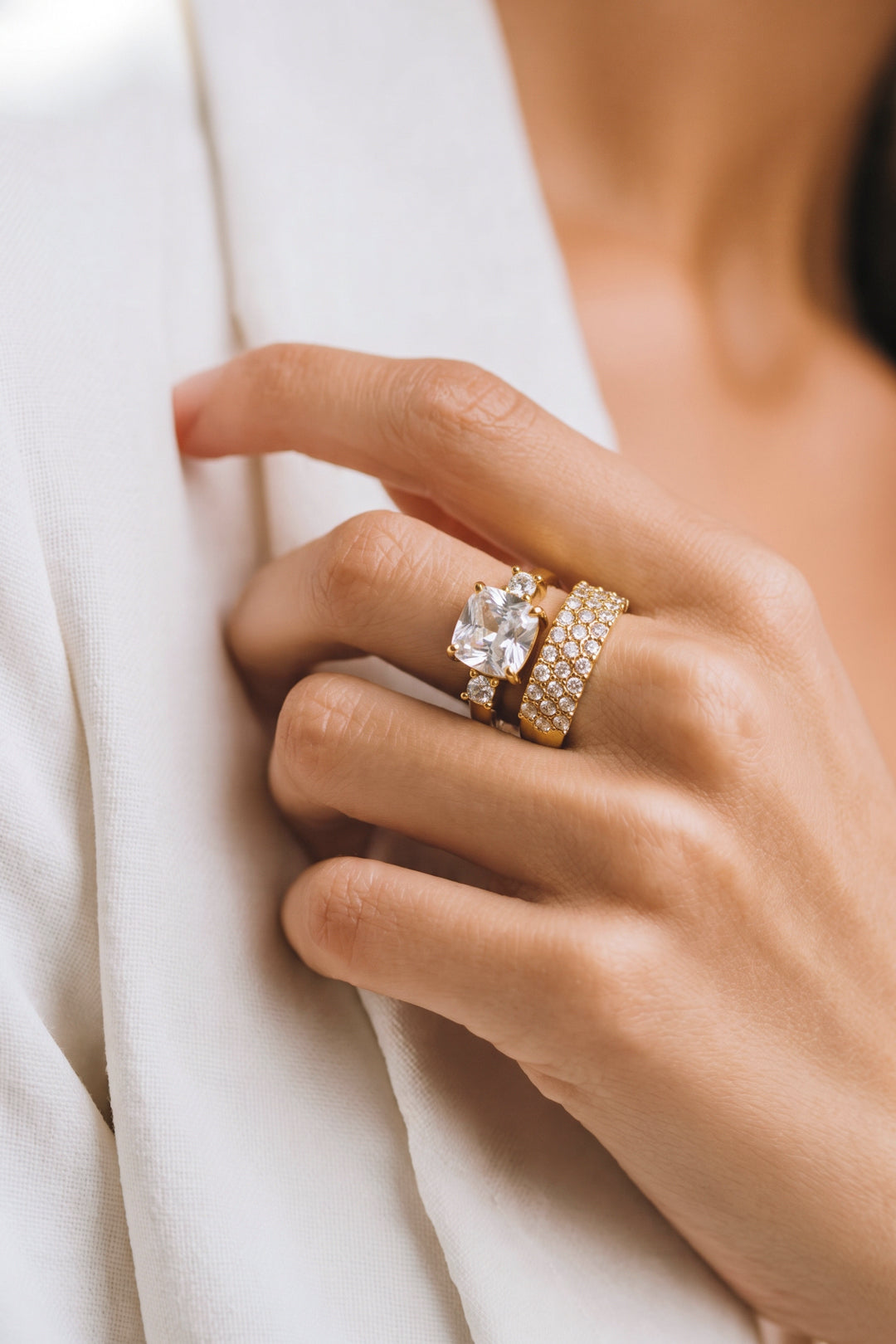 Reine - Statement ring met steen