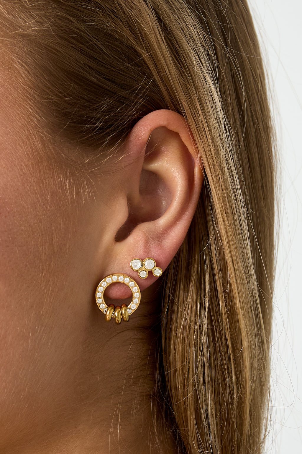 Mona - studs Goud detail
