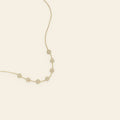 Fiore - Bloemen ketting met zirkonia goudkleur