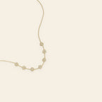 Fiore - Bloemen ketting met zirkonia goudkleur