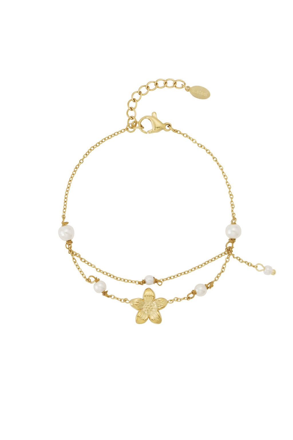 Fleurie - bedelarmband Goud