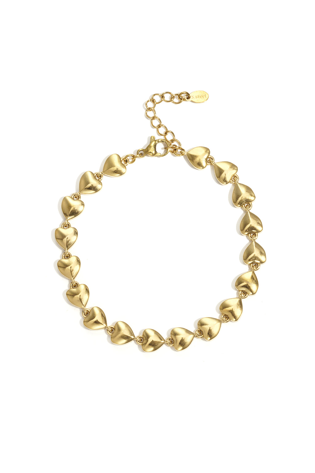 Forever - hartjes armband Goud