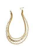 Duo - layered ketting Goud