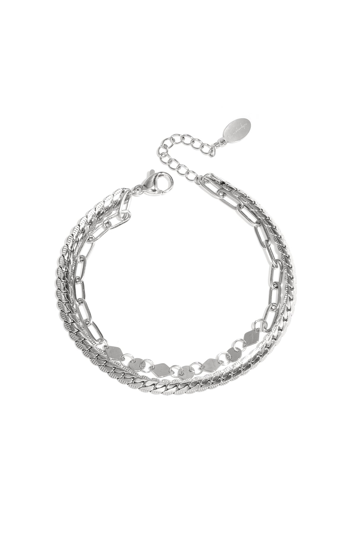 Lou - manchet armband Goud detail