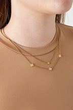 Glow - layered ketting Goud aan hals