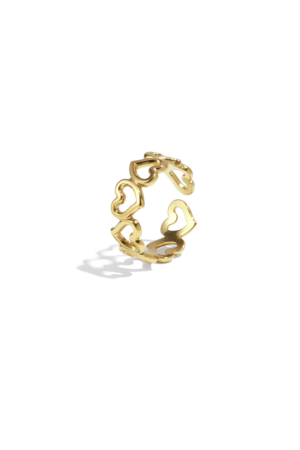 Joy - hartjes ring Goud