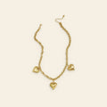 Amour - Hartjes schakelketting goudkleur