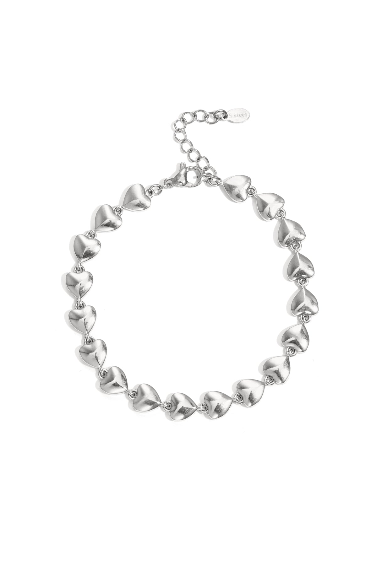 Forever - hartjes armband Zilver
