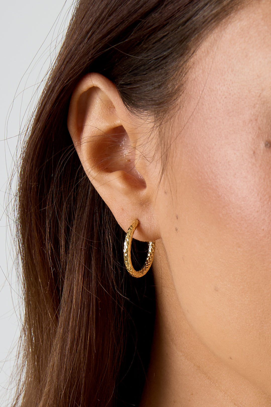 Nina - hoops Goud detail