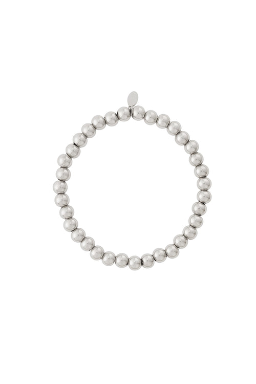 Stone - schakelarmband zilverkleurig
