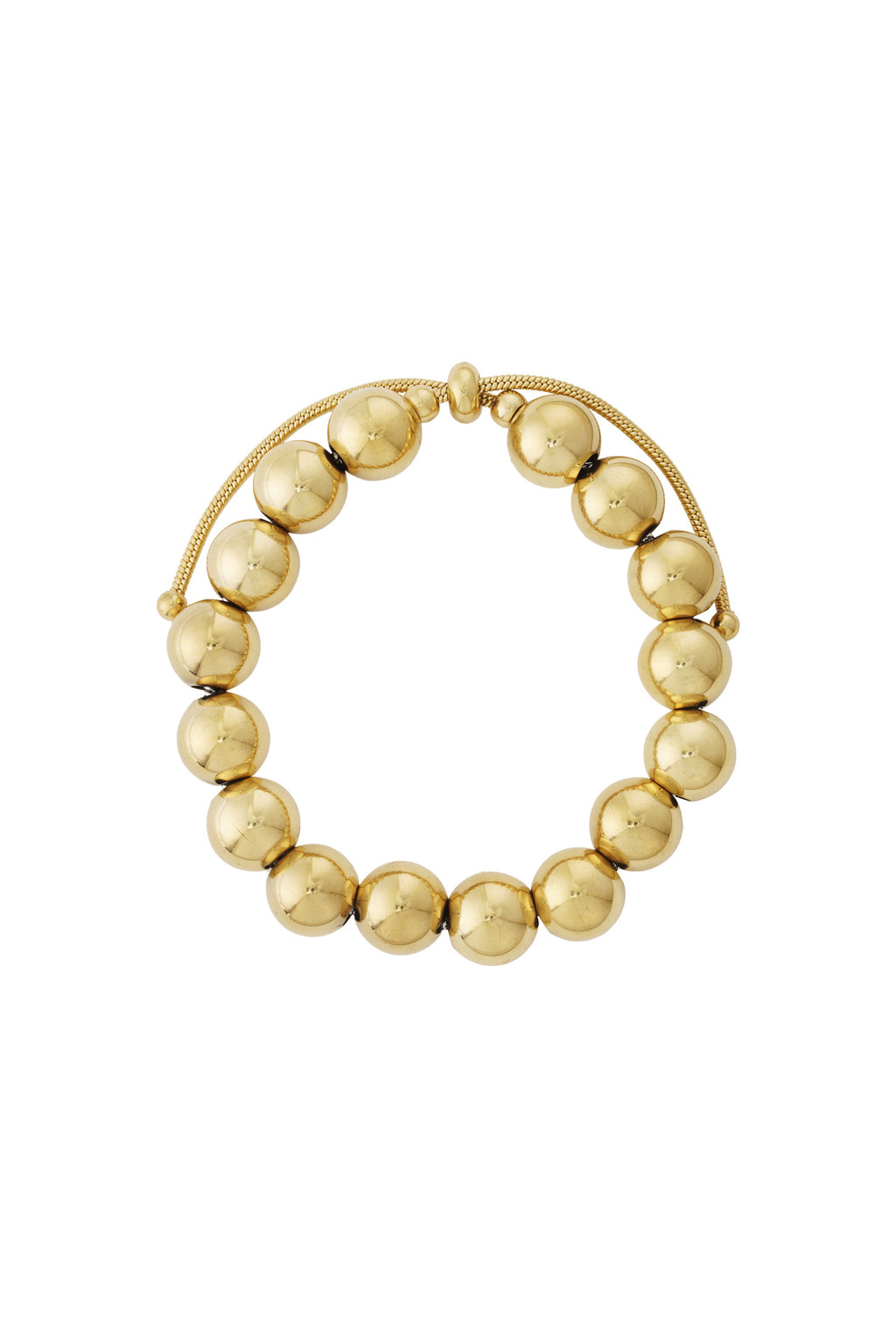 Bubble - schakelarmband Goud