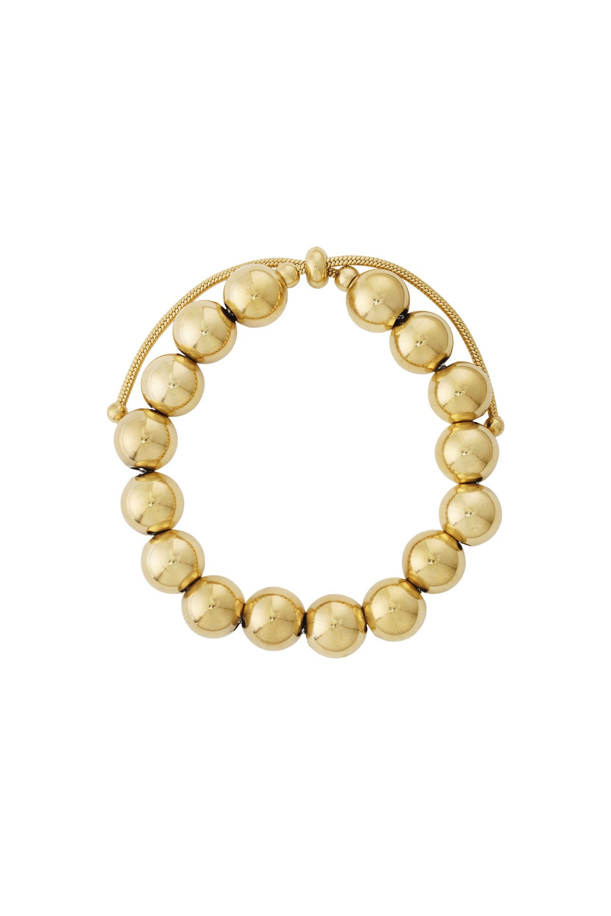 Bubble - schakelarmband Goud
