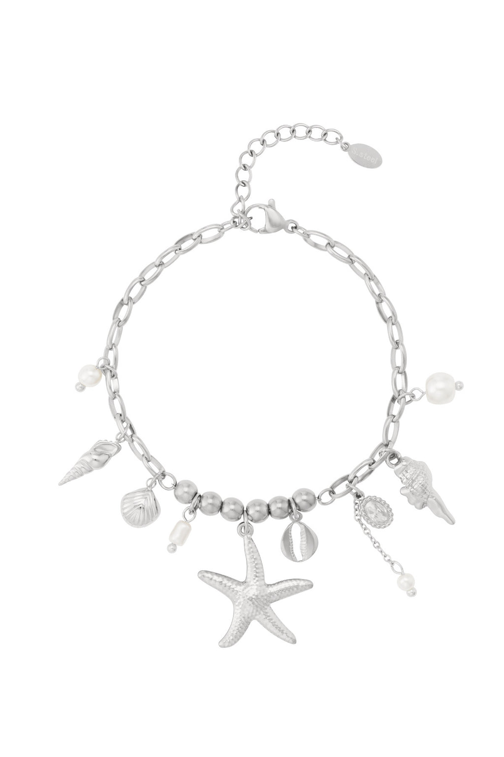 Solstice - bedelarmband Goud detail
