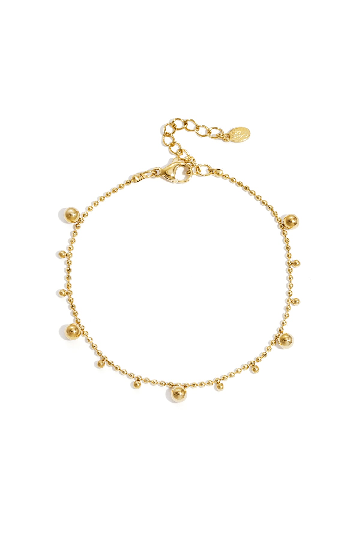 Dotty - schakelarmband Goud