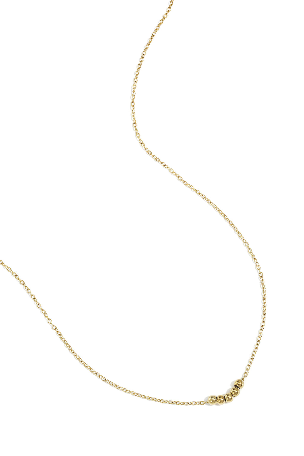 Pebble - schakelketting Goud detail