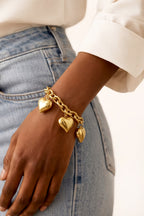 Amour - Hartjes schakelarmband