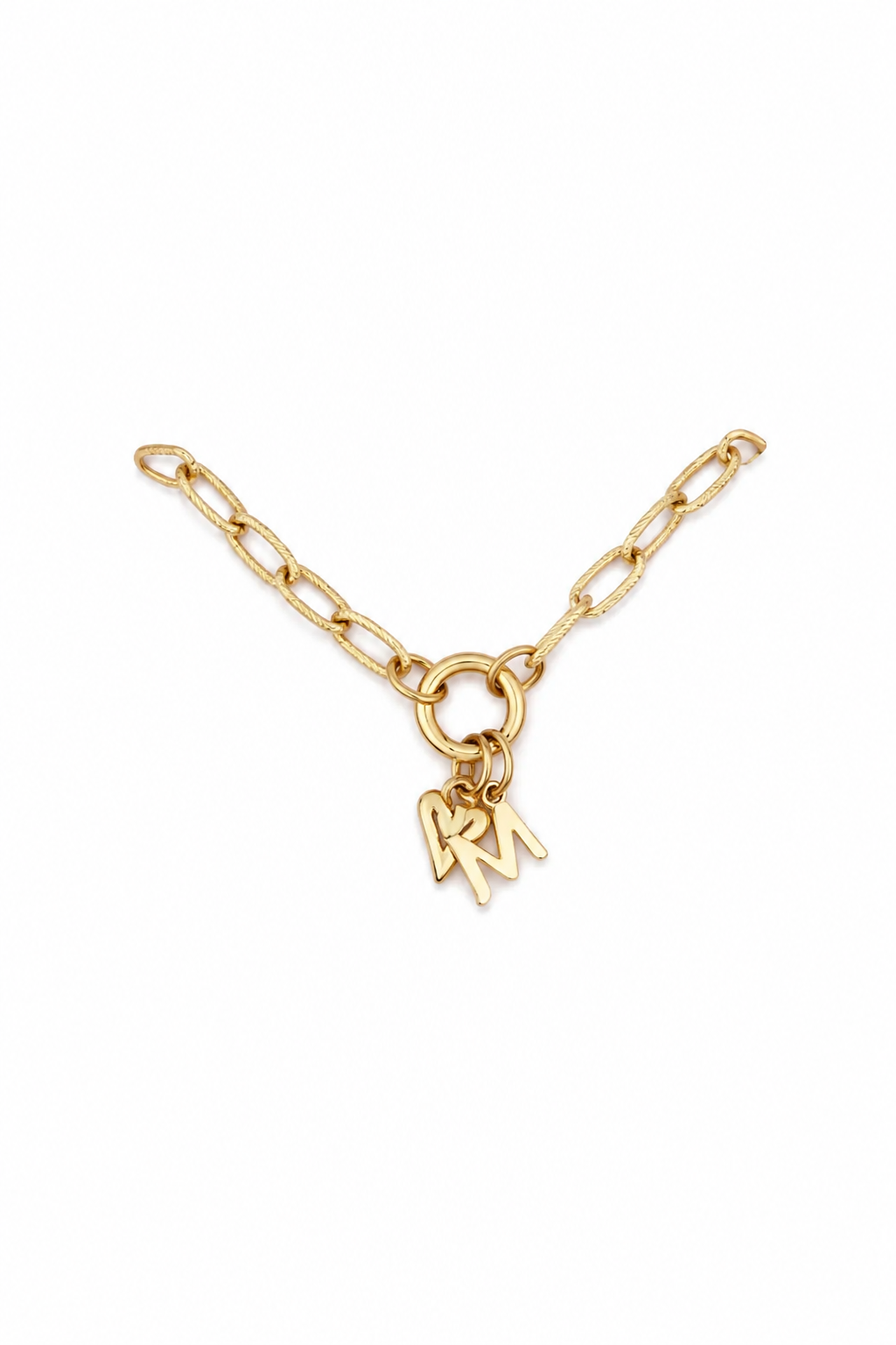 Letter - statement armband Goud