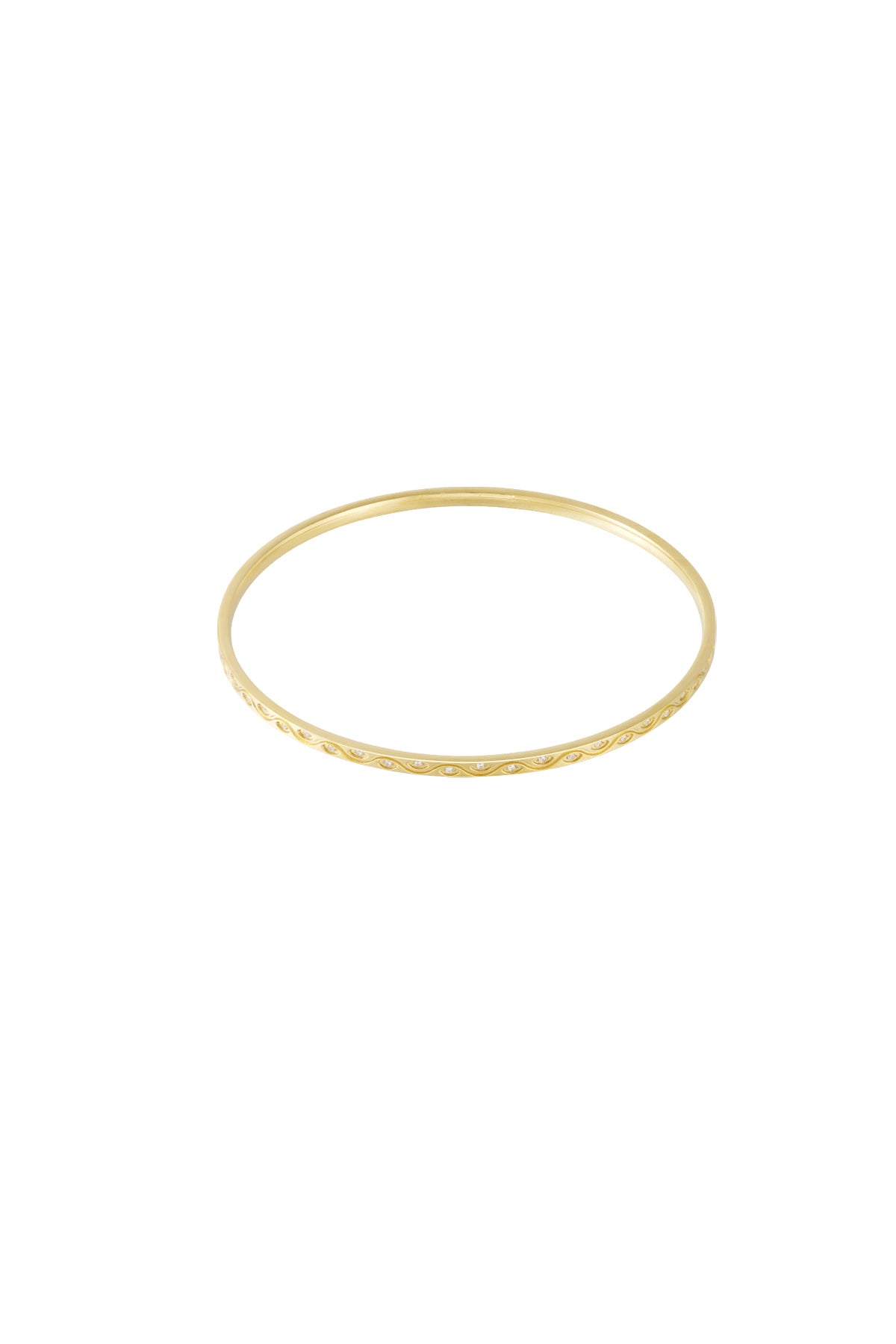 Geo - manchet armband Goud